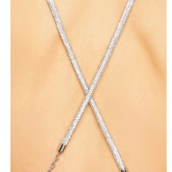 JoosTricot Black Maxi Dress Halter Jewel Straps High Slit Alpaca Wool Blend XS - Picture 6 of 10